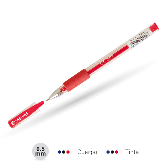 GL501 CAJA 12 PLUMA GEL TINTA N. A. R.