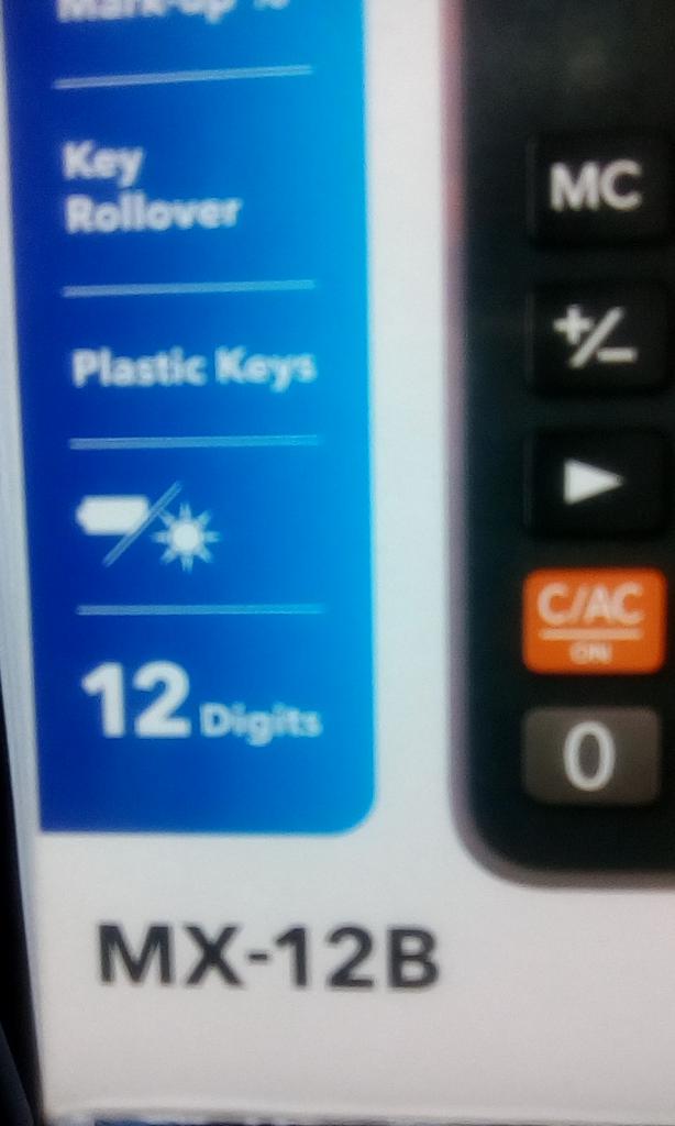 CASIO MX12B CALCULADORA 31007